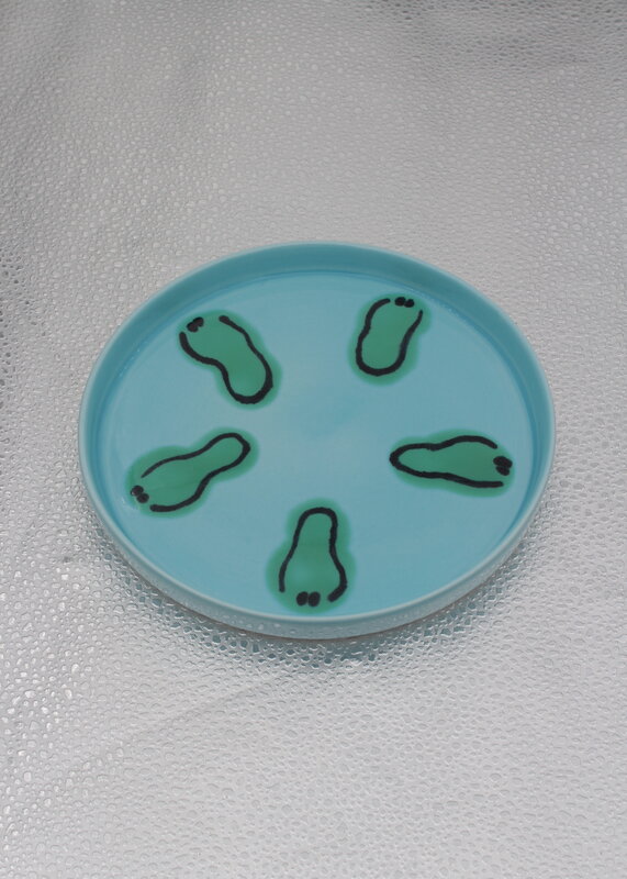 Frizbee Ceramics Plato para bebé, KOTA ciel, imagen de decoración