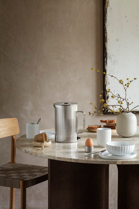 Georg Jensen Bernadotte electric kettle, stainless steel, decoration image