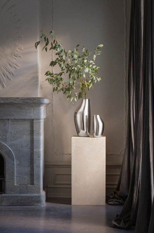 Georg Jensen Sky vase, 27 cm, stainless steel | Finnish Design Shop