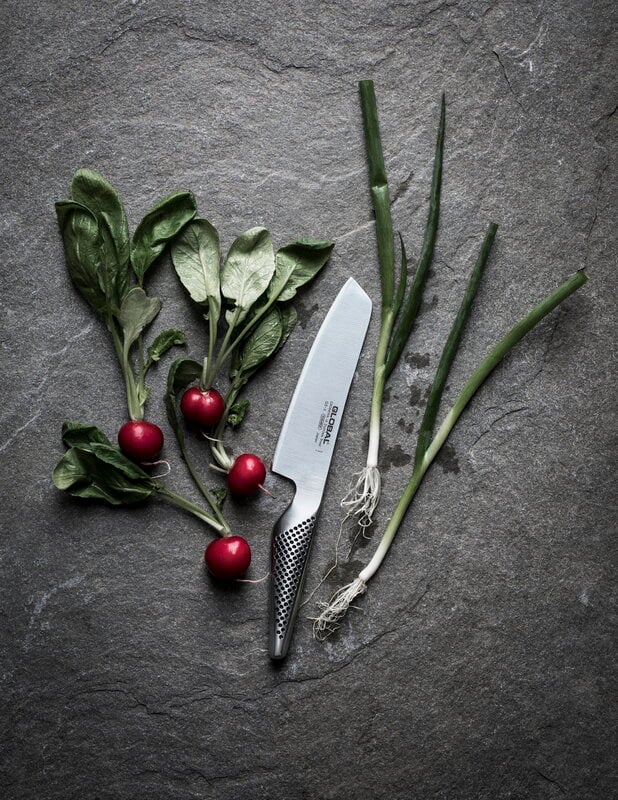 Global GS-5 vegetable chopper knife, 14 cm, decoration image