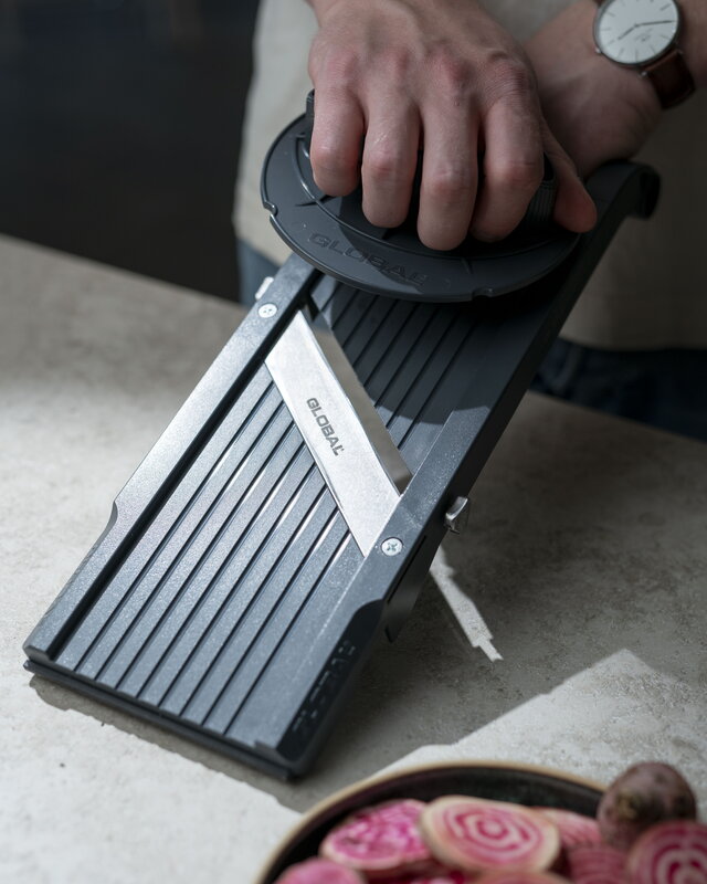 Global Mandolin slicer, 95 mm, grey, view 2