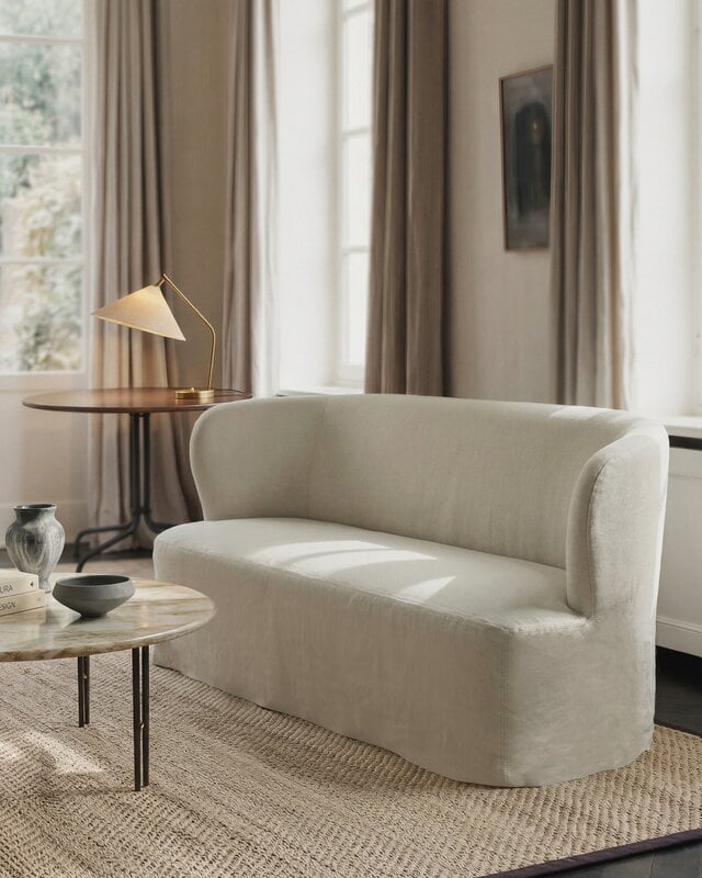 GUBI Stay Slipcover sofa, 190 x 70 cm, linen 0023, view 7