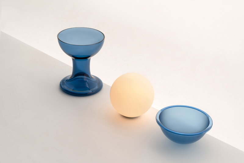 Established & Sons  Gelato T1 ladattava pöytävalaisin, 225 mm, azure, näkymä 2