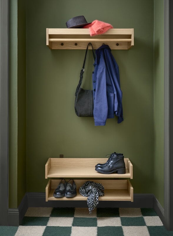 Maze Gentle hat rack, oak, view 3