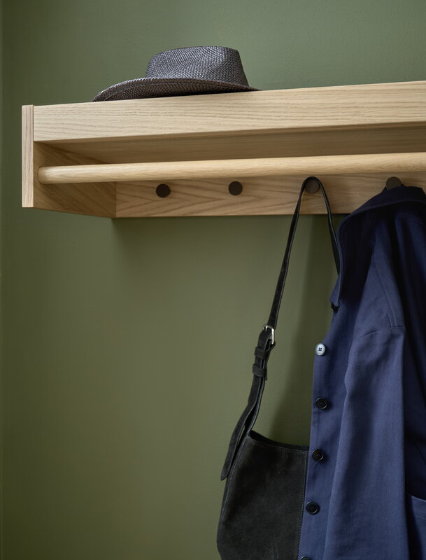 Maze Gentle hat rack, oak, view 2