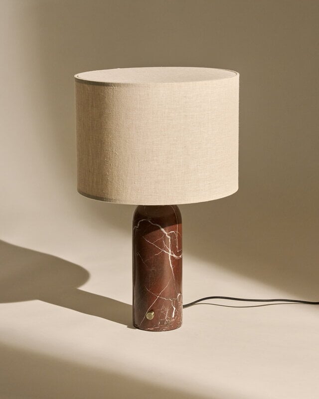 GUBI Gravity table lamp, small, maroon marble - canvas, view 5