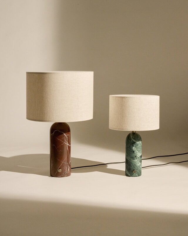GUBI Gravity table lamp, small, emerald marble - canvas, view 6