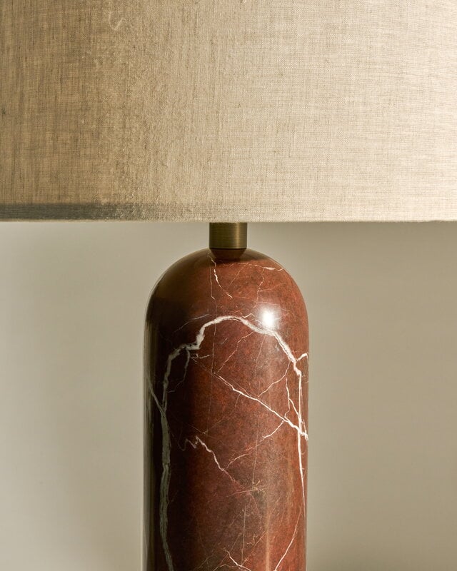 GUBI Gravity table lamp, small, maroon marble - canvas, view 6