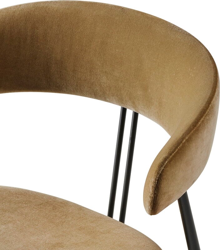 GUBI Silla Violin, completamente tapizada, terciopelo gris verde 294, imagen de decoración