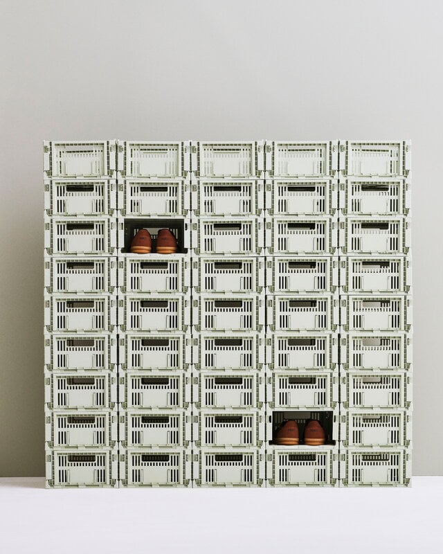 HAY Colour Crate, M, recycled plastic, mint, decoration image
