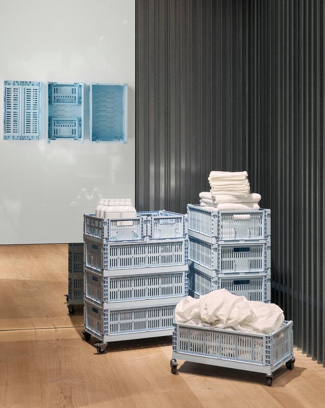 家具・インテリア Colour Crate, M, recycled plastic, grey HAY Colour Crate
