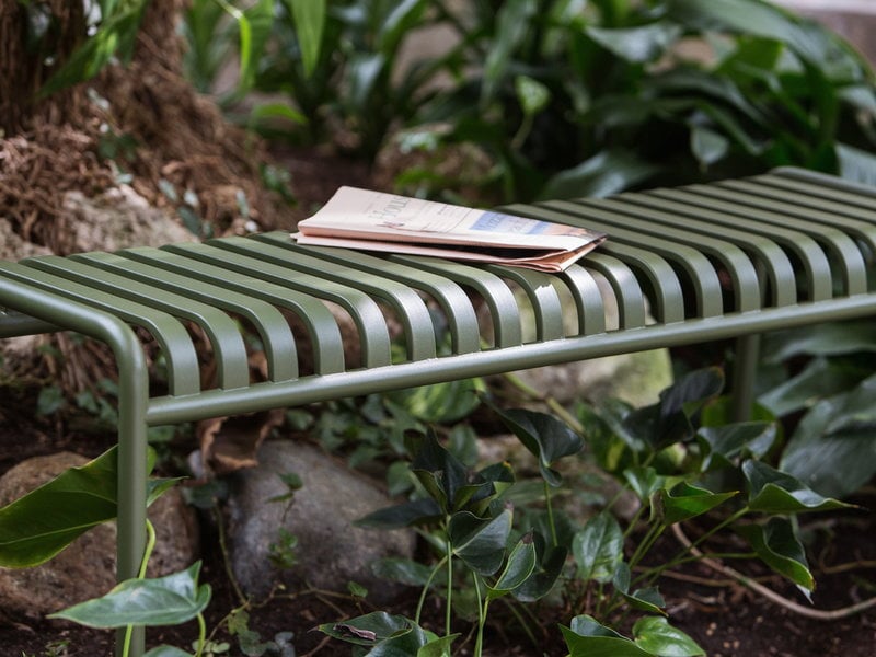 Hay Palissade Bench Olive Finnish Design - Two Seater Outdoor Bench Cushions Philippines