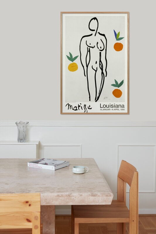 Louisiana Museum of Modern Art Henri Matisse - Model and Oranges 1953, 124 x 82 cm juliste, sisustuskuva