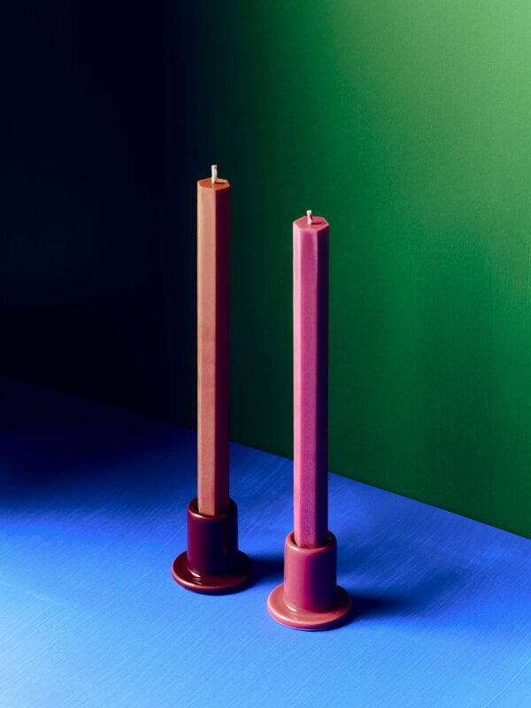 HAY Tube candleholder, S, chestnut brown, view 4
