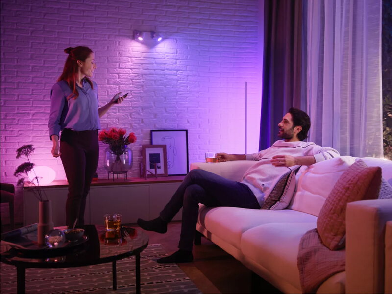 Philips Hue White and Color Ambience smart bulb 6,3W MR16 GU5.3 400lm 2000-6500K, decoration image