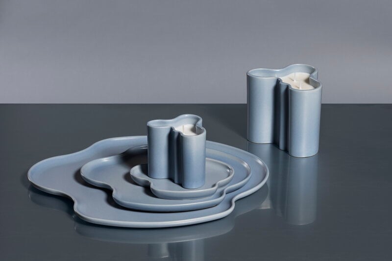 Iittala Aalto platter, 35 cm, water, decoration image