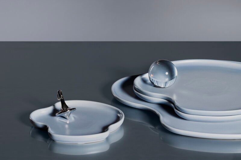 Iittala Aalto platter, 35 cm, water, decoration image
