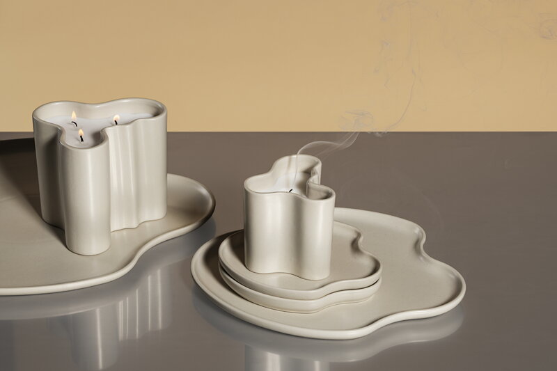 Iittala Aalto platter, 35 cm, sand, decoration image