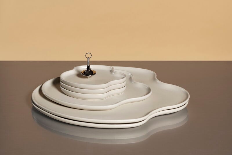 Iittala Aalto platter, 35 cm, sand, decoration image