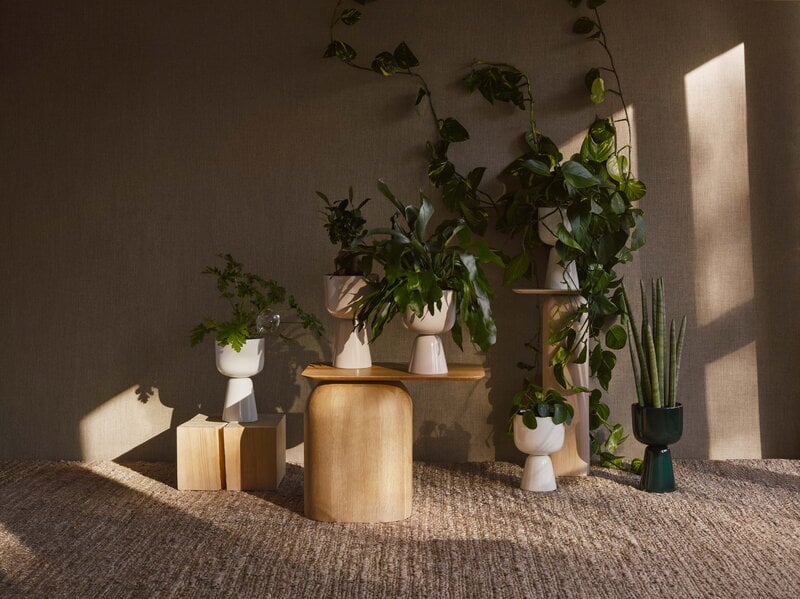 Iittala Vaso per piante Nappula, L, bianco, immagine decorativa