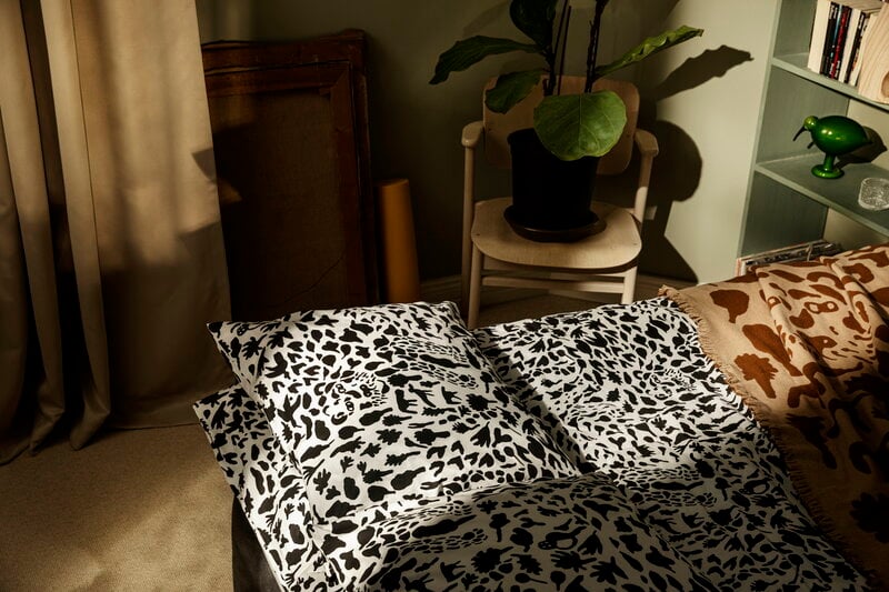 Iittala Otc Cheetah Duvet Cover Set, White And Brown Duvet Cover Sets
