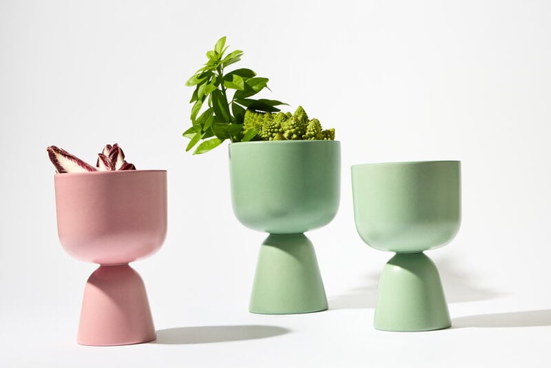 Iittala Nappula plant pot, XS, matte mint | Finnish Design Shop
