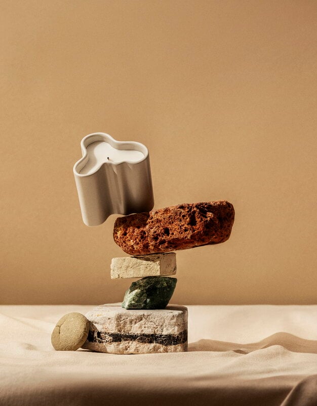 Iittala Aalto Duftkerze, 11 cm, Sand, dekorationsbild