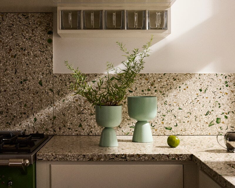 Iittala Nappula plant pot, XS, matte mint | Finnish Design Shop