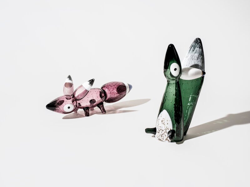Iittala Vulpes Polar Fox, 220 x 300 mm, pine green, decoration image