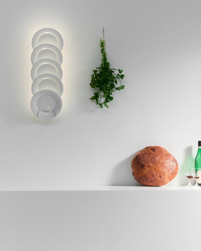 Ingo Maurer Jasna Kuchnia wall lamp, white, decoration image