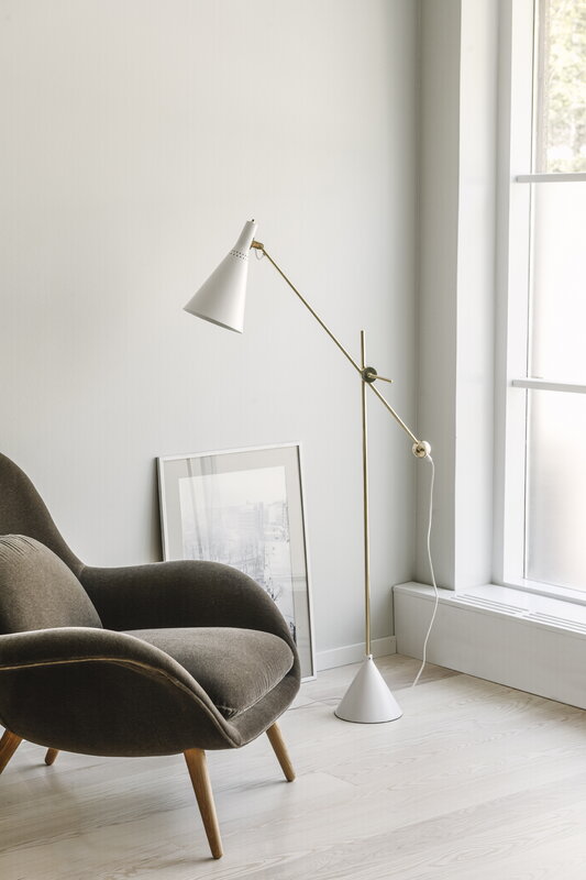 Innolux Tapio floor lamp, white - brass, view 9