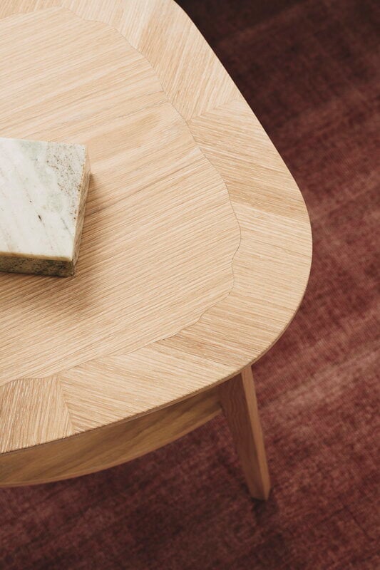 Aakjaer Furniture Tavolino Heart, rovere oliato naturale, vista 2