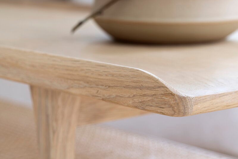 Aakjaer Furniture No.25 coffee table, white oil oak, view 2
