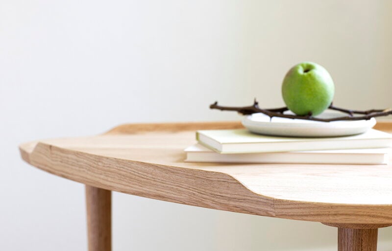 Aakjaer Furniture No.55 coffee table, small, white oil oak, view 2