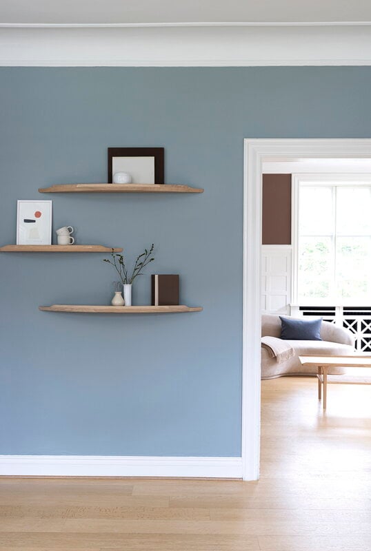 Aakjaer Furniture Arcus mensola, media, rovere oliato bianco, vista 2