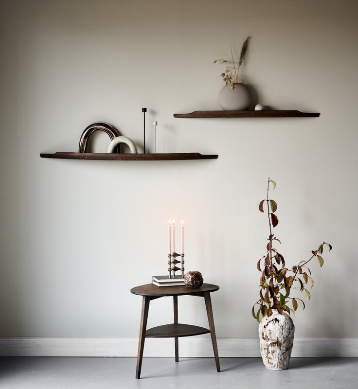 Aakjaer Furniture Arcus shelf, large, smoked oil oak, view 4
