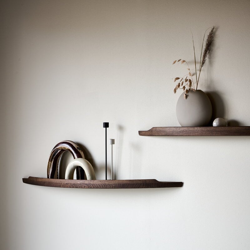 Aakjaer Furniture Arcus shelf, large, smoked oil oak, view 3