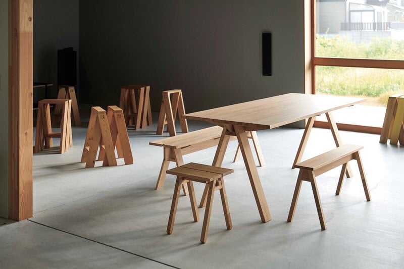 Ishinomaki Laboratory Ishinomaki stool, 34,5 x 37 cm, natural, decoration image