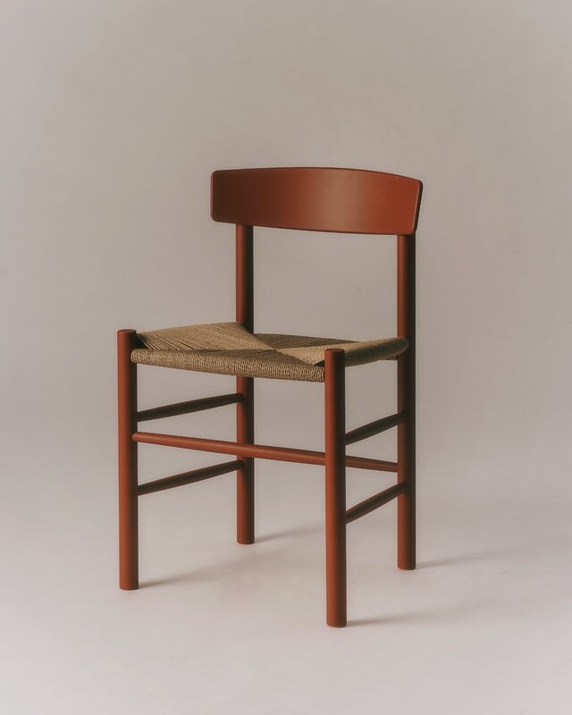 Fredericia J39 Mogensen chair, heritage red - paper cord, view 6