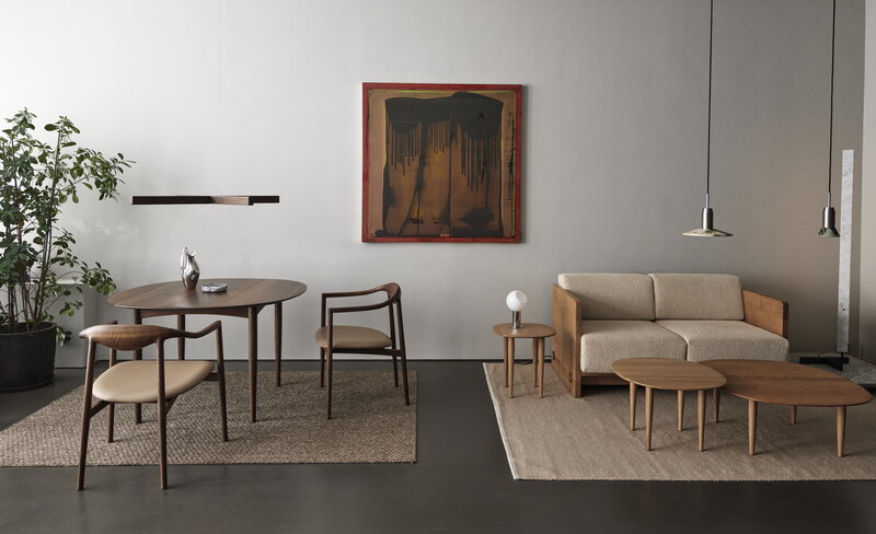 Brdr. Krüger Jari side table, model C60, oiled oak, decoration image