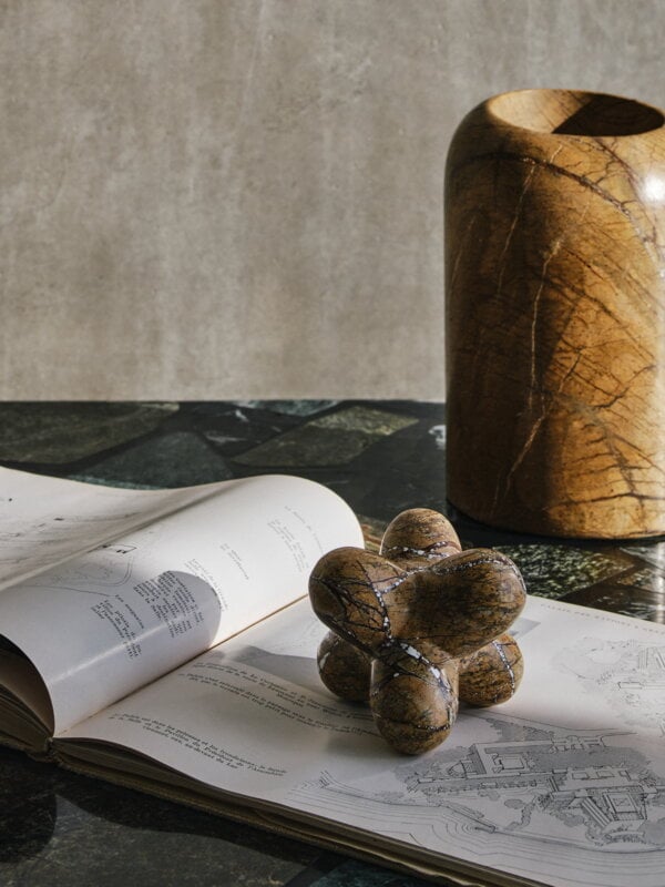 Tom Dixon Jack Object, forest brown marble, view 7