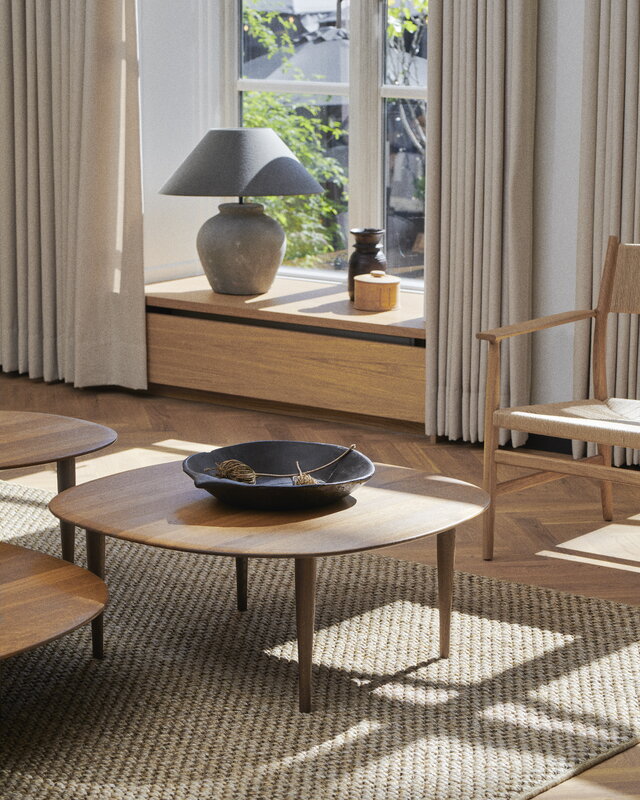 Brdr. Krüger Jari side table, model C60, oiled oak, decoration image
