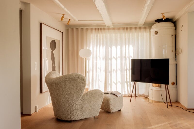 JALG Mobile TV JALG, XL 55''-77'', noce, immagine decorativa