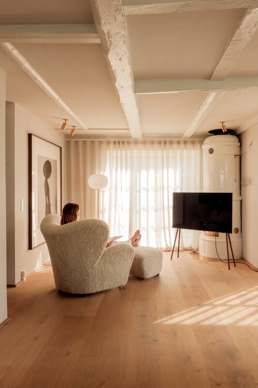 JALG Mobile TV JALG, XL 55''-77'', noce, immagine decorativa