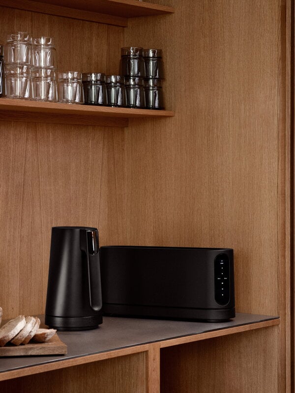 Jacob Jensen Long Slot toaster, black, decoration image