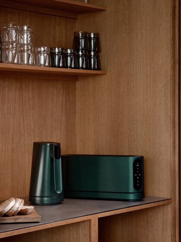 Jacob Jensen Long Slot toaster, green, decoration image