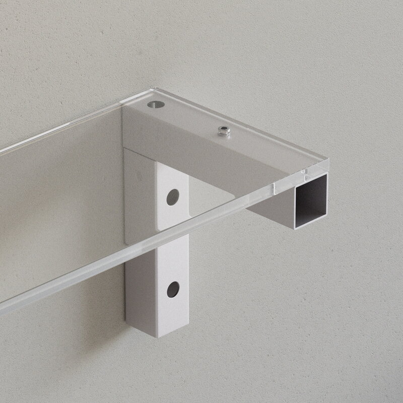 Joy Objects Wall Shelf One, alu - ghost, view 3