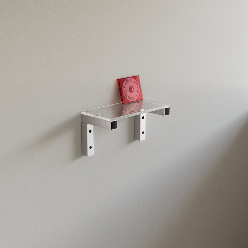 Joy Objects Wall Shelf One, alu - ghost, view 2