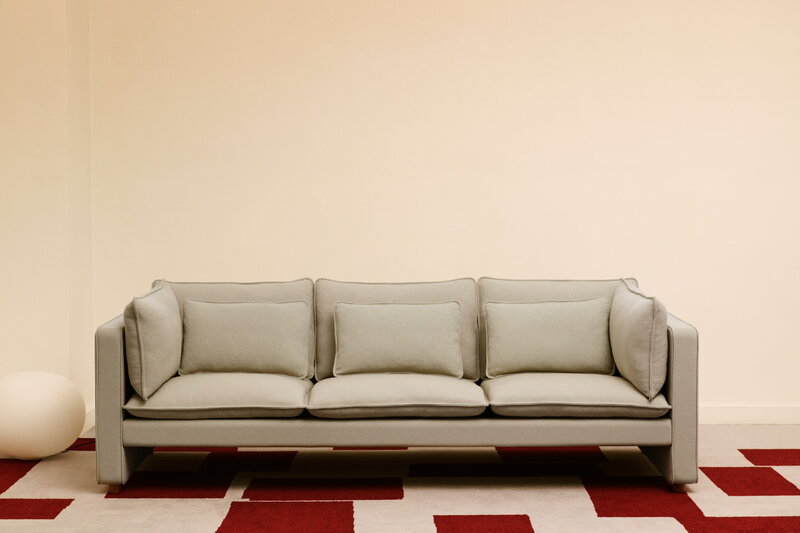 Fredericia Jota sofa, 3-seater, light oiled oak - Vidar 146, decoration image