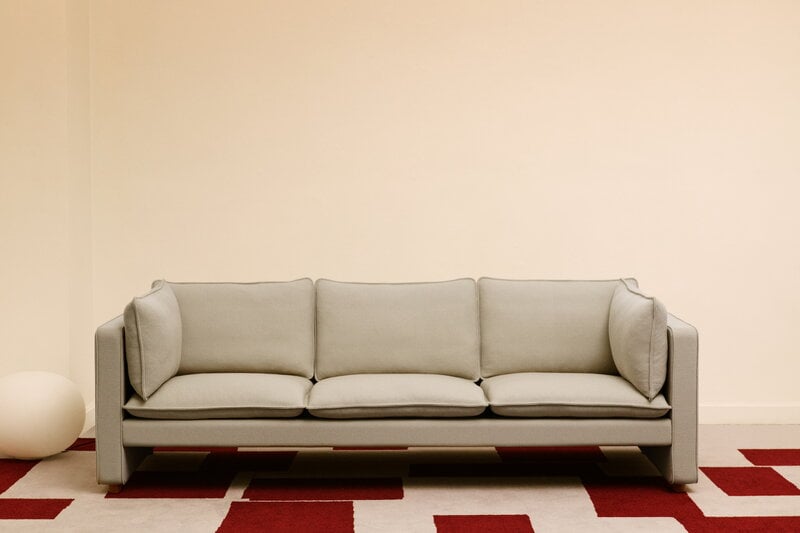Fredericia Jota sofa, 3-seater, light oiled oak - Vidar 146, decoration image